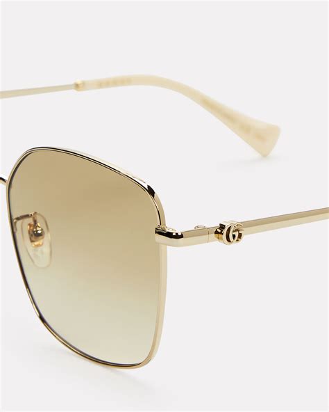 gucci oversized metal sunglasses|gucci oversized sunglasses 2020.